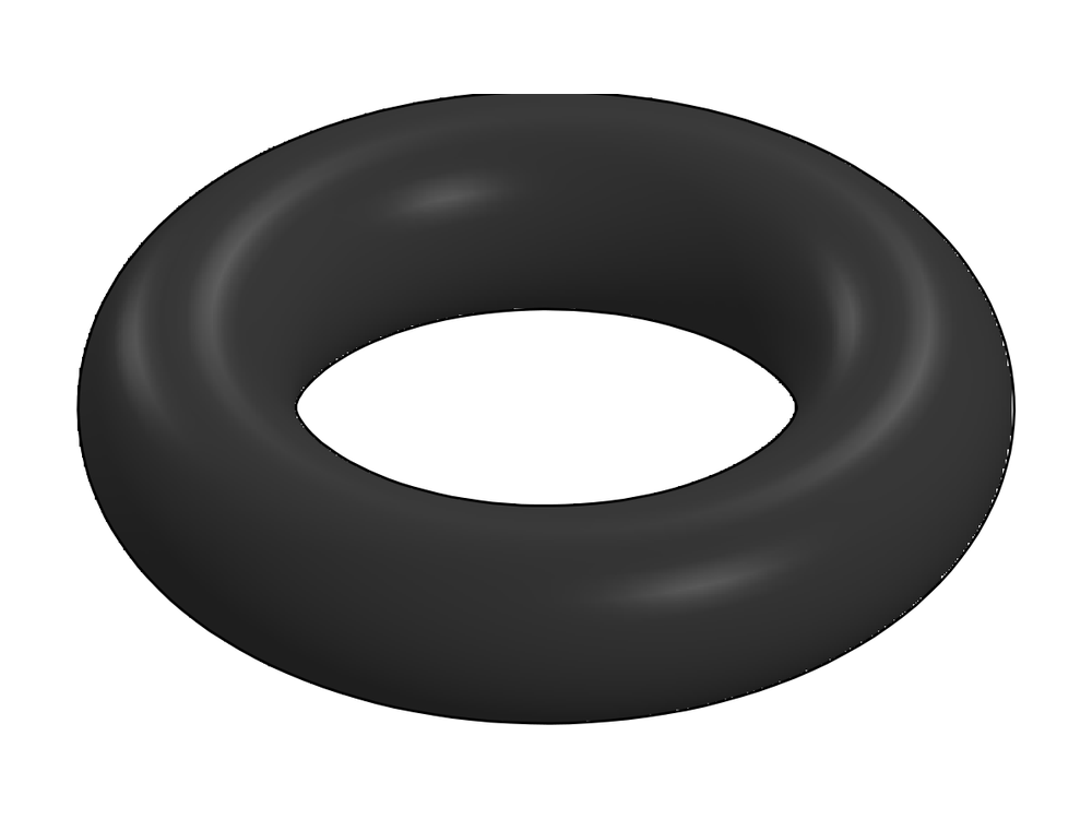 Line drawing of Aquamor seal, quick-connect fitting, o-ring, -108, epdm70, part number 305010