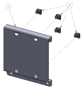 306205 back-mount mounting bracket