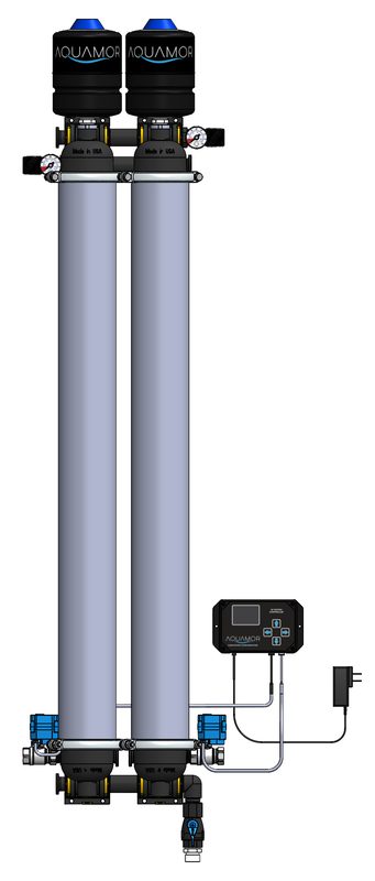 Aquamor UF-4420 40-inch double-membrane ultrafiltration system