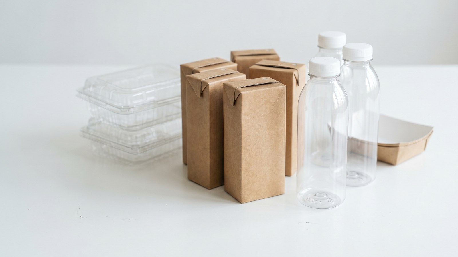 Illustration: recyclable filter packaging with recycling iconography
